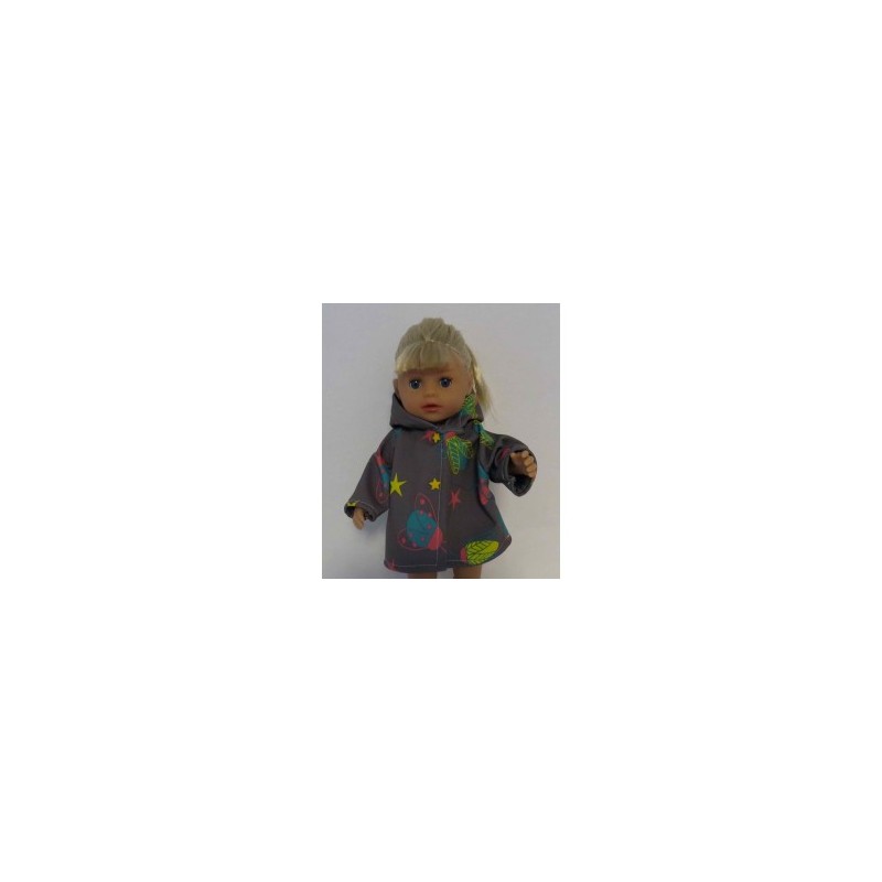 softshell jas grijs insekten baby born little 36cm