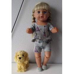 zomerse korte broek set tipi baby born 43cm
