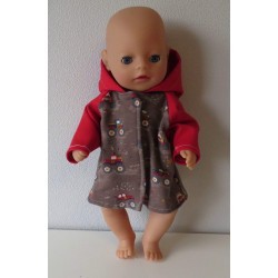 winterjas auto's baby born little 36cm