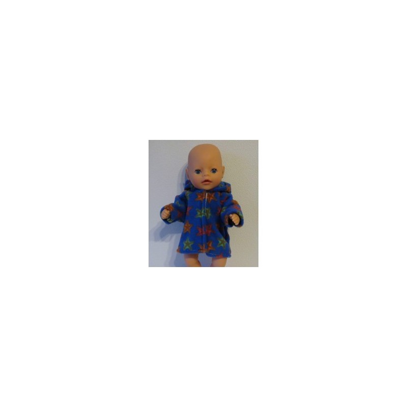 winterjas blauw sterren  baby born little 36cm