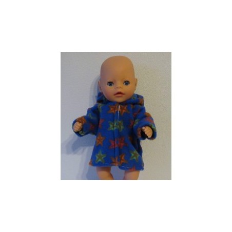 winterjas blauw sterren  baby born little 36cm