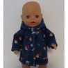 softshell jas blauw bewerkt baby born little 36cm