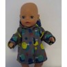 softshell jas grijs slakken baby born little 36cm