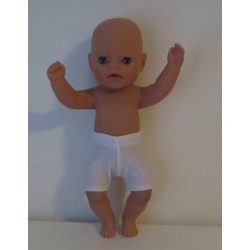 zwembroek wit baby born little 36cm