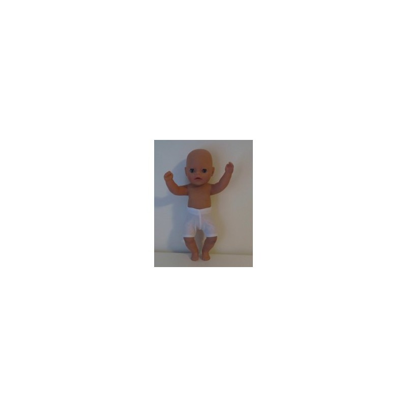 zwembroek wit baby born little 36cm