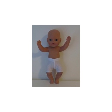 zwembroek wit baby born little 36cm