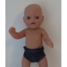zwembroek donker blauw baby born little 36cm