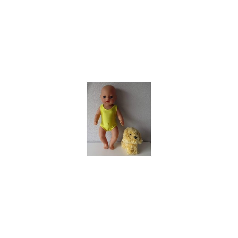 badpak geel baby born little 36cm