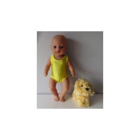 badpak geel baby born little 36cm