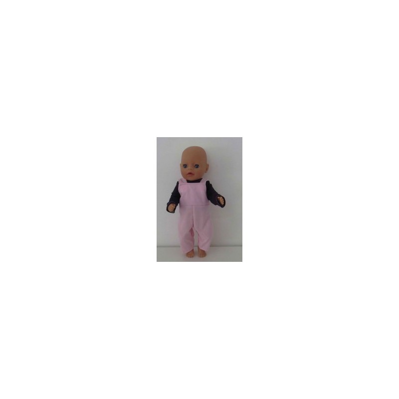 tuinbroek roze baby born little 36cm