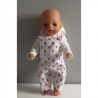 tuinbroek met lila stippen baby born little 36cm