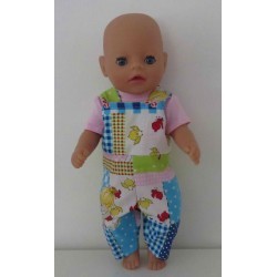 tuinbroek tutu cute baby born little 36cm