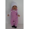 tuinbroek roze baby born little 36cm