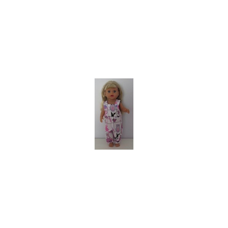 tuinbroek roze dieren baby born little 36cm