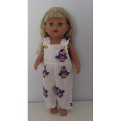 tuinbroek wit jet baby born little 36cm