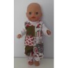 tuinbroek groen vliegtuigen baby born little 36cm