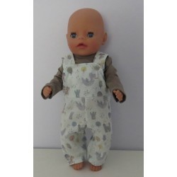 tuinbroek mint draken baby born little 36cm