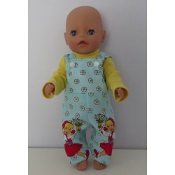 tuinbroek mint roodkapje baby born little 36cm