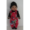 tuinbroek rood piraten baby born little 36cm