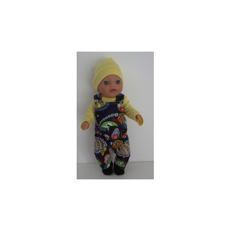 tuinbroek boerderij baby born little 36cm