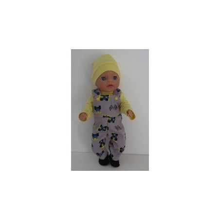 tuinbroek racewagens baby born little 36cm