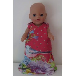 slaapzak rood vogels baby born little 36cm