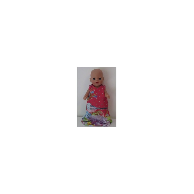 slaapzak rood vogels baby born little 36cm