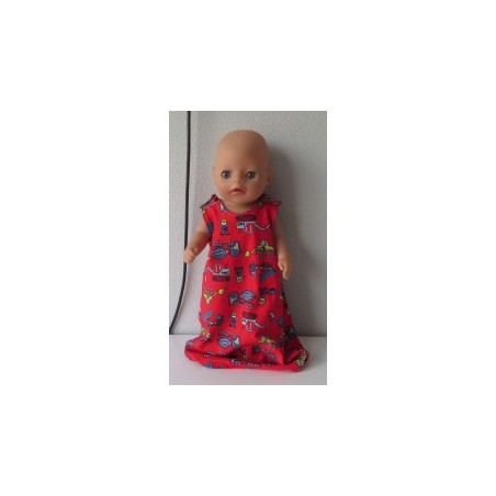 slaapzak rood bouw baby born little 36cm