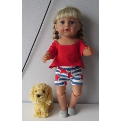 zomerse korte broek set sterren gestreept baby born 43cm