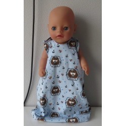 slaapzak blauw leeuwen baby born little 36cm