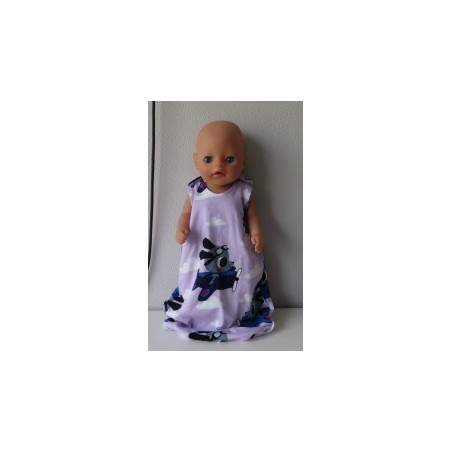 slaapzak lila hond baby born little 36cm