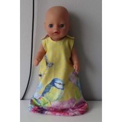 slaapzak geel vogels baby born little 36cm