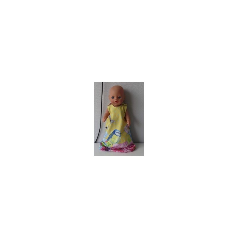 slaapzak geel vogels baby born little 36cm