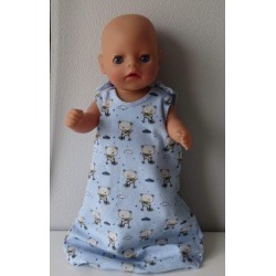 slaapzak blauw beren baby born little 36cm