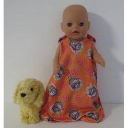 slaapzak oranje trollz baby born little 36cm