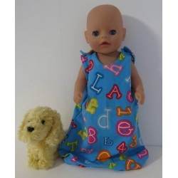 slaapzak blauw cijfers baby born little 36cm