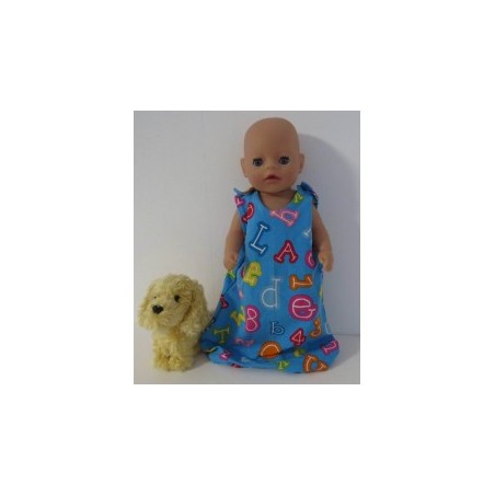 slaapzak blauw cijfers baby born little 36cm