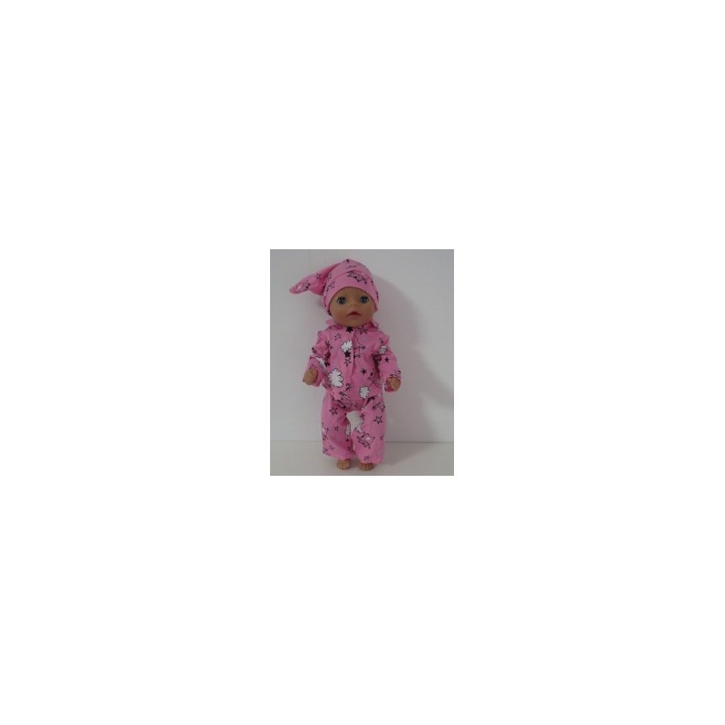 pyjama roze kat baby born little 36cm