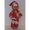 pyjama rood beren baby born little 36cm