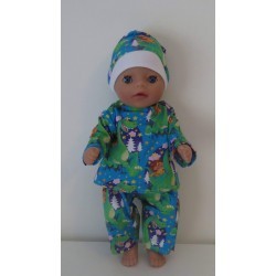 pyjama dino's baby born little 36cm
