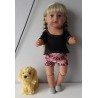 zomerse korte broek set bladeren baby born 43cm