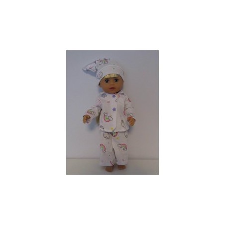 pyjama regenboog baby born little 36cm