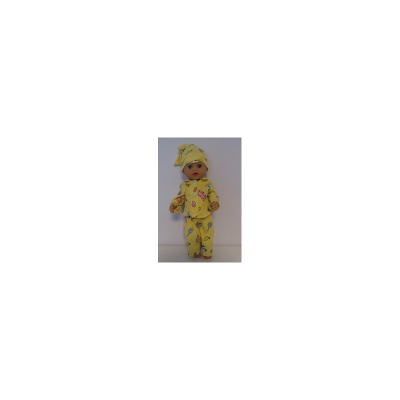 pyjama geel eenhoorn baby born little 36cm