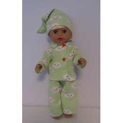 pyjama wolken baby born little 36cm