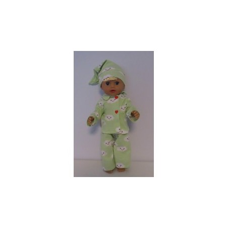 pyjama wolken baby born little 36cm