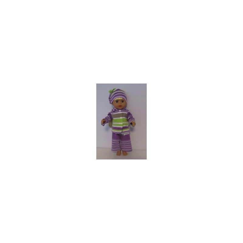 pyjama paars gestreept baby born little 36cm