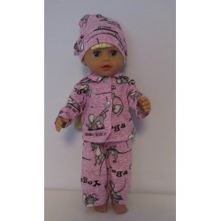 pyjama yoga muis baby born little 36cm