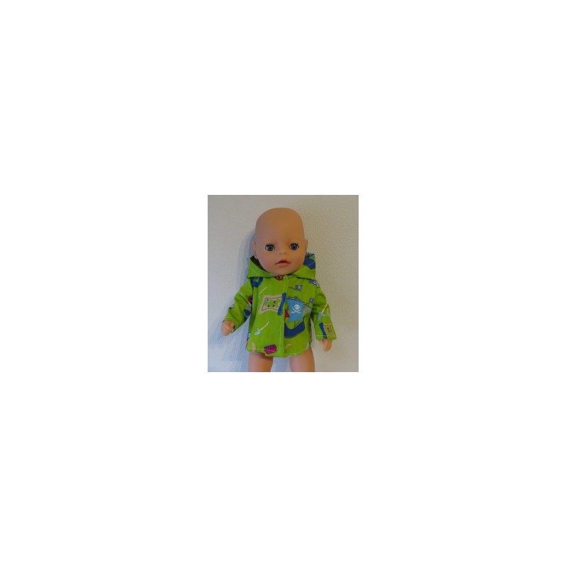 jas piraten groen baby born little 36cm