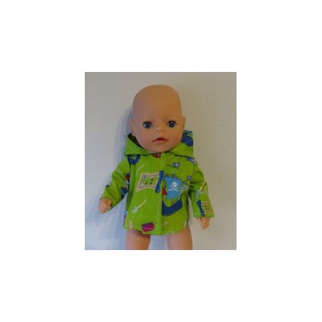 jas piraten groen baby born little 36cm