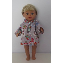 jas grijs slakken baby born little 36cm